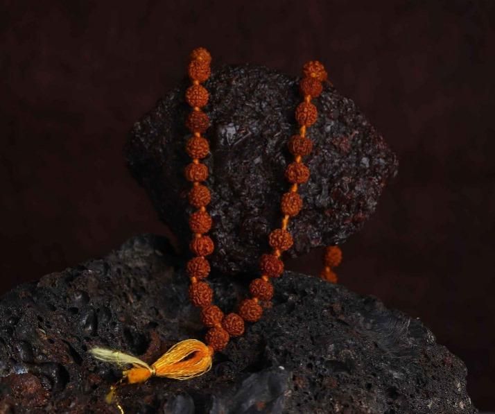 108 Beads Rudraksha Jaap Mala – Authentic Spiritual Prayer Beads for Meditation, Healing & Protection