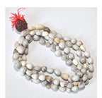 Original Vaijayanti Mala with Rudraksha & Moira Stone – Spiritual Prayer Beads for Meditation, Healing & Energy Balance