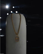 Shree Ram Pendant with Chain – Gold Plated Religious Necklace for Men | Lord Ram Jewelry for Devotion & Daily Wear