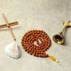 108 Beads Rudraksha Jaap Mala – Authentic Spiritual Prayer Beads for Meditation, Healing & Protection