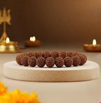 5 Mukhi Rudraksha Bracelet – Spiritual Healing & Protection Adjustable Wristband