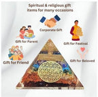 Seven Chakra Orgon Pyramid – Energy Healing Crystal with Chakra Balancing & Aura Cleansing Properties